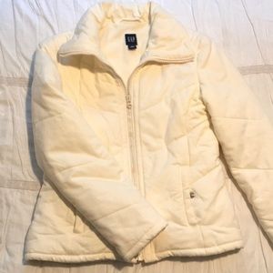 Gap White Winter Coat